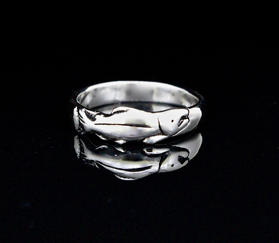 "Salmon Profile" Sterling Silver Ring - Jeff Mckenzie | PNW Fine Handmade Jewelry